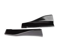 RASTKY Faldones Laterales Deflectores de Parachoques Trasero Universales ABS de en Negro Brillante, 2 Piezas para una Fácil Actualización, Ajuste Sencillo para Conductores con Estilo