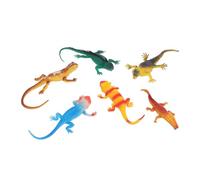 RASTKY Figuritas de Lagarto, Modelos Realistas, Juguetes Educativos para Niños, Juego de Reptiles, 6 Piezas para Aprendizaje Temprano y Desarrollo Social, Material de PVC