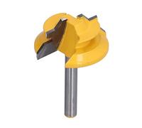 RASTKY Fresa de Inglete de Bloqueo, Broca Enrutadora de 45 Grados de Alta Resistencia para Proyectos de Carpintería, Vástago de 6mm para Carpinteros Principiantes