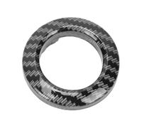 RASTKY Funda Protectora de Botón Push Start Stop de Fibra de Carbono para Serie 1 3 5 X1 X3 X5 M5 E87 E81 E90 E92 E89 E60 E83 E84 con Material ABS Resistente Al Desgaste y Antirrayas