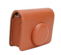 RASTKY Funda Protectora de Cuero PU Vintage, Estuche para Cámara Mini Instantánea con Correa Ajustable para Hombro (Brown)