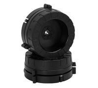 RASTKY Grabadoras de Cinta de Carrete a Carrete de 2airs Nab Hubpters de 1/4 de Pulgada, Funda Elástica con Cerradura, Adecuada para Varios Modelos, Incluidos Studerx y (BLACK)