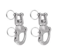 RASTKY Grillete Giratorio de Acero Inoxidable 316, Gancho Resistente con Anillo de Acero para Aparejos de Barcos Marinos Grillete Giratorio Marino, Inoxidable QC07636-01