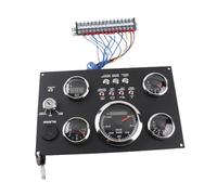 RASTKY Grupo de Indicadores Digitales 5 en 1: RPM del Motor, Nivel de, Presión de Aceite, Temperatura del Agua, Medidor de Voltaje con Función de Alarma RV, Yates, Barcos y Maquinaria