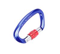 RASTKY Hebilla de Escalada Aluminio 7075 Alta Resistencia 25 KN para Rescate de Montañismo 63 G/2,2 Oz Puerta de Resorte 10 Cm para Escalada en Roca, Rappel (#8)