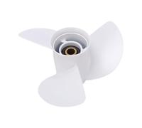 RASTKY Hélice Fueraborda de Aluminio 13 1/2x15-K, Hélice de Motor de 3 Palas 50-130 Motores, 15 Dientes, Rotación a la Derecha, Modelo 6E5 45947 00L, Adecuado para Varios Motores Fuera de Borda