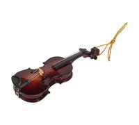 RASTKY Hermoso Adorno Colgante de Violín en Miniatura, Decoración de Instrumentos Musicales de Resina Ecológica para Ceremonia de Graduación
