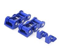 RASTKY Herramienta de Sujeción de capó de Aleación de Aluminio CNC para JK JKU 2007-2018, Elegante Acabado Rojo, Reduce la Vibración, sin Instalación de Taladro, 1 Pestillo de capó (4 accesorios),