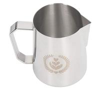 RASTKY Herramientas, Jarra para Espumar Leche, 600ml, Taza para Espumar Leche de Acero Inoxidable de Calidad Alimentaria, Jarra para con Boquilla, Latte (Color Original)