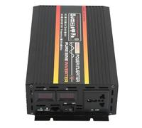 RASTKY Inversor de Onda Sinusoidal Pura de 1500W, Potencia Eficiente para Panel Solar, 220V, Pantalla LED Roja y Verde, Inversor Solar de Aleación de Aluminio (DC48V)