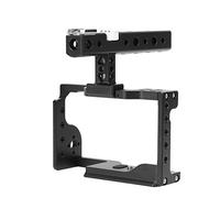 RASTKY Jaula para Cámara de Aleación de Aluminio con Asa, Mecanizado CNC, Oxidación Anódica, 1/4 Pulgada 3/8 Pulgada, Puerto de Zapata, Conexión para Equipo Externo, Fijación para