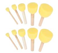 RASTKY Juego de 20 Pinceles de Esponja para Niños, Herramientas de Pintura de Espuma Suave, Pinceles de Esponja de Alta Absorción para Manualidades y Plantillas, Adecuados para Niños y Amigos