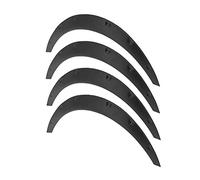 RASTKY Juego de 4 Labios Flexibles para Arcos de Ruedas de PP, Labios Negros Mate para Embellecedores de Ruedas, Fácil Instalación, Ajuste Universal para Todos los Modelos de Automóviles (80mm)