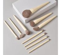 RASTKY Juego de Brochas de Maquillaje Kit de Brochas Suaves Cosméticas Portátiles Multifuncionales Profesionales para Acabado de Maquillaje sobre la Marcha para Artistas Profesionales en el lugar]