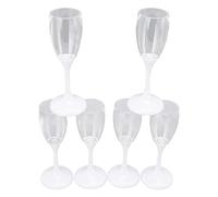 RASTKY Juego de Copas de Vino Intermitentes, Copa de Vino con Luz LED, Apagado Automático, Regalo Novedoso para Navidad, Acción de Gracias, PS, ABS, 6 uds.