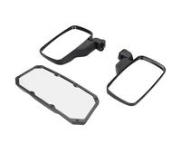 RASTKY Juego de Espejos Retrovisores y Espejos Laterales Convexos Plegables de Visión Amplia UTV Aptos para 500 570 1000 900 XP General 1000, Lente Antisalpicaduras, Material Resistente, Aplicable