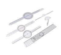 RASTKY Juego de Goniómetros para Fisioterapeutas, 6 Goniómetros, Ideal para Uso Doméstico y Estudiantes, Método de Medición Sencillo