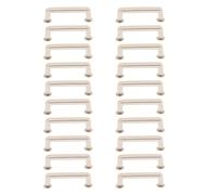 RASTKY Juego de Hebillas de Puente de Duradero, Conector de Metal Fácil de Instalar para Artesanías de Cuero, Tamaño de 32x7x7 Mm, 20 Piezas (SILVER)