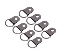 RASTKY Juego de Hebillas para Zapatos, Anillos en D de Hierro Fuerte, Ganchos para Manualidades Multifuncionales, 50 Juegos para Correas de Bolsos, Artesanías Hechas a Mano, Remaches Plateados,