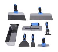 RASTKY Juego de Herramientas para Paneles de Yeso de 8 Piezas, Herramientas de Enyesado de Acero Inoxidable Resistentes con Paleta de de 6,5 "para Acabado de Paredes, Entusiastas del Bricolaje