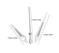 RASTKY Juego de Manecillas de Reloj de RepuestoMovimiento ETA2824: Incluye Manecillas de Segundos, Minutos y Horas en Oro o PlataReparación de Relojes y Mejora de Accesorios (Silver)