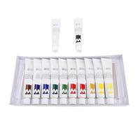 RASTKY Juego de Pintura de Acuarela de Varios Colores, Tubos Profesionales de 12 Ml para Artistas y Principiantes, Pigmentos de Larga Duración para Capas, Glaseado y Lavado, 12 Tubos de Pintura de