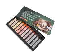 RASTKY Juego de Pintura de Dibujo Artístico Cuadrado de 12 Piezas Soft Pastels para una Aplicación Versátil para Artistas Profesionales o Garabateadores Casuales, Ideal para Varios Proyectos de