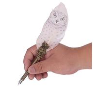 RASTKY Juego de Pluma de Pluma, Punta de con Textura Exquisita, Búho en Relieve Retro de Acero Inoxidable para Bolígrafos de Caligrafía, Embalaje en Caja de Regalo, Adecuado para Parejas, Ancianos,