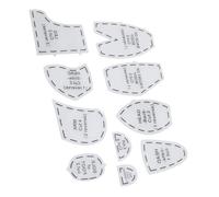 RASTKY Juego de Reglas de Plantilla de Patrón de Costura Memory Bear con Acrílico Cortado por Expertos, Aplicación Versátil para Diversos Propósitos, Fácil Corte de Piezas de Osos Coloridos | para