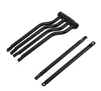 RASTKY Juego de Soporte Lateral para Alforjas Refit, Acero Cromado, Mantiene Las Bolsas Alejadas de la Pinza de Freno, para Fijación del Amortiguador