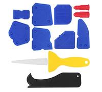 RASTKY Juego Profesional de Removedor de Sellador de Silicona y Raspador de Calafateo para Lechada de Pegamento de Vidrio, Trabajo sin Complicaciones, 12 Piezas/juego, Adecuado para Proyectos de