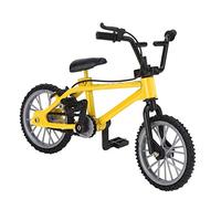 RASTKY Juguete Artesanal para Bicicleta de Carreras con Diseño Retro y Cuerda de Freno, Excelente Decoración de Escritorio para Niños, Aleación y Plástico de, Amarillo (Yellow)
