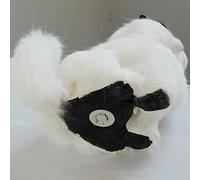 RASTKY Juguete de Peluche de Gato con Simulación de Pelo de Oveja Real con Sonido de Maullido para Jugar y Siesta, Ideal para Niños (White)