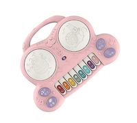 RASTKY Juguete de Piano para Niños, Tambor Multifuncional, Piano de Juguete con Canción de Historia de Juego para Niños, Musical ABS (Pink)