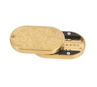 RASTKY Juguete Deslizante con Tarjeta de Empuje con Patrón de Dragón de Acero Inoxidable para Aliviar el Estrés, Relajación para Adultos y Niños, Deslizador Portátil Compacto con la Punta del Dedo