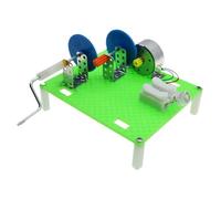 RASTKY Juguete Generador de Manivela Manual de Aceleración de Dos Etapas Educativo para Niños, Kit de Aprendizaje de Ciencias para Entusiastas de la Física