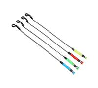 RASTKY Kit de Alarma de Mordedura de Columpio de Pesca Compacto Juego de Valores 4 Piezas Dispositivo de Alarma de Pesca Nocturna Fácil de Usar para Amantes de la Rojo+Amarillo++Verde ABS+Acero (en