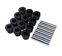 RASTKY Kit de Bujes de Resorte de Hoja Trasera para Carrito de, 1015583 6 Mangas 12 Bujes PU con Mangas de Acero Inoxidable para Piezas de Repuesto de Suspensión de Carrito de
