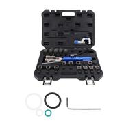 RASTKY Kit de Herramientas de Abocardado Hidráulico de Doble Bengala de 45° con Conjunto de Bomba, Elaboración de Sellos Uniformes para Líneas de Transmisión de Frenos de, Incluye