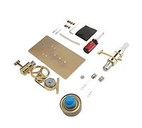 RASTKY Kit de Modelo de Motor Stirling de bajo Ruido, Fácil Operación para Niños, Vidrio de Acero Inoxidable de Aleación de Zinc, Motor Stirling para Juguete Modelo de Experimento Físico