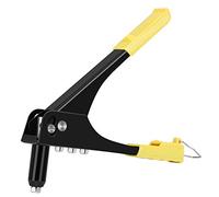 RASTKY Kit de Pistola Remachadora Manual Diseño de Estructura de Boquilla Larga para Fijación de Remaches Ciegos, Pistola de Clavos con de Resorte para Conexión de Metal 380 G, para Entusiastas del