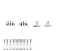 RASTKY Kit de Remaches de Cuero, Tachuelas Decorativas Duraderas para Manualidades, 100 Juegos de Remaches y Tornillos Incluidos, Material de Aleación, 2 Colores, Fácil de Usar para Accesorios de