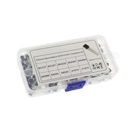 RASTKY Kit de Transistores TO-92, 600 Uds., Compacto y Organizado para Reparación de Vehículos/Negro Plateado/200 Uds. (200PCS)