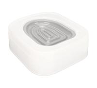 RASTKY Kitty Toilet Trainer Asiento para Orinal Diseño de Inodoro Falso Acanalado Fácil de Usar, Ideal para Suministros para Gatos, ABS Tamaño: 14.4x12.8x4.7in (Gray)