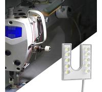 RASTKY Lámpara de Cuello de Cisne Flexible con Base Magnética para Máquina de Coser, Cuentas de Ahorro de Energía de 10 LED, Larga Vida útil, Mesa de Trabajo Iluminada, Fácil Fijación para Fresadora