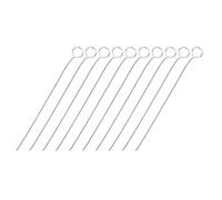 RASTKY Lazo de Inoculación de Acero Inoxidable Herramienta de Rayado de Células Reutilizable Duradera de 4 Mm para Experimentos de Microbiología de Laboratorio, 10 Piezas para Experimentos de Prueba