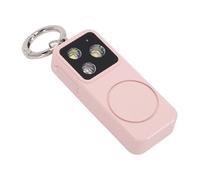RASTKY Llavero con Alarma de Seguridad, Alarma Fuerte de 150dB para Correr de Noche, Luz LED Recargable de Seguridad para Viajes Al Aire Libre (Pink)