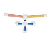 RASTKY Loros Ducha Poste De Pie Bañarse Cuatro Ventosas Juguete con Recubrimiento Esmerilado - Soportes De Baño con Ventosa Portátiles - Soporte para Loros