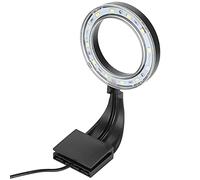 RASTKY Luz LED de Alto Brillo con Clamp/Holder para Anillo de Pecera, Diseño Moderno para Acuario, 20-30cm, Azul/blanco, 1 Luz