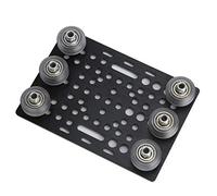 RASTKY Máquina de Grabado CNC Tipo de Construcción Tipo de Polea Conjunto de Polea - Accesorio de la Placa de Construcción - Incluye Ruedas de V, Espaciadores de Aluminio y Juntas Excéntricas